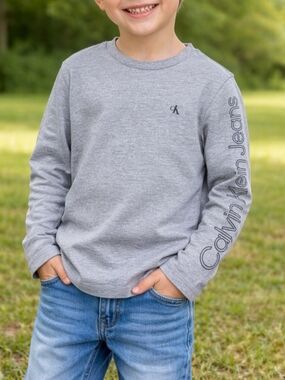 Kids Calvin Klein Jeans Crew Neck Long Sleeve